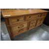 Image 4 : 9 DRAWER SATIN WALNUT DRESSER