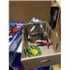 Image 4 : BOX OF TOY FIGURES AND SEALED "EVENING OF MURDER" PARTY GAME