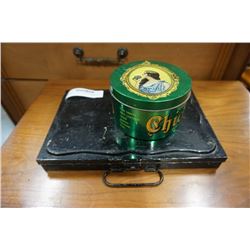 VINTAGE CHICLETS TIN AND ANTIQUE PAINT KIT