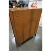 Image 11 : 5 DRAWER SATIN WALNUT HIGHBOY DRESSER AND 2 DRAWER NIGHTSTAND