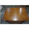 Image 13 : 5 DRAWER SATIN WALNUT HIGHBOY DRESSER AND 2 DRAWER NIGHTSTAND