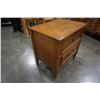 Image 14 : 5 DRAWER SATIN WALNUT HIGHBOY DRESSER AND 2 DRAWER NIGHTSTAND