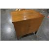 Image 16 : 5 DRAWER SATIN WALNUT HIGHBOY DRESSER AND 2 DRAWER NIGHTSTAND
