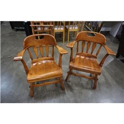 2 MAPLE CHAIRS