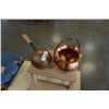 Image 3 : 2 HAND HAMMERED COPPER POTS