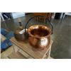 Image 4 : 2 HAND HAMMERED COPPER POTS