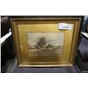 Image 1 : FRAMED WATERCOLOUR ON PAPER "A CLOUDY DAY" SIGNED GEORGE KLEIN