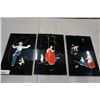 Image 1 : 3 PIECE ORIENTAL WALL HANGINGS