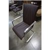 Image 9 : SET OF 4 METAL FRAMED LEATHER CHAIRS - BY SCAN DESIGN