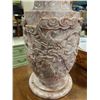 Image 2 : CARVED STONE EASTERN DRAGON VASE