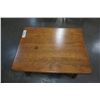 Image 3 : WOOD ENDTABLE AND 2 FOLDING WOOD CHAIRS