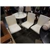 Image 1 : 3 METAL AND LEATHER CHAIRS