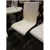 Image 2 : 3 METAL AND LEATHER CHAIRS