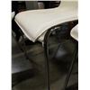 Image 3 : 3 METAL AND LEATHER CHAIRS