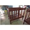 Image 2 : 2 MAHOGANY FINISH MAGAZINE RACKS