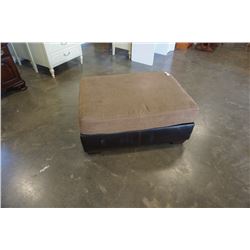 LARGE BROWN OTTOMAN