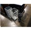 Image 1 : Two decorative metal umbrella stands and metal plant