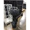Image 2 : Two decorative metal umbrella stands and metal plant