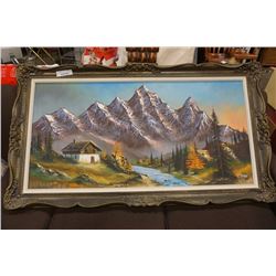 LARGE OIL PAINTING ON CANVAS BY SPAGNOLO
