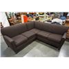 Image 1 : BROWN SECTIONAL SOFA