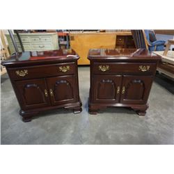 PAIR OF ETHAN ALLEN 1 DRAWER NIGHTSTANDS