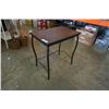 Image 1 : Metal and wood designer end table