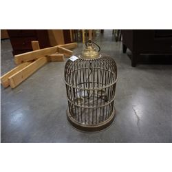 Antique brass bird cage