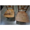 Image 11 : RUSTIC WOOD DINING TABLE AND 2 CHAIRS