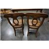Image 14 : RUSTIC WOOD DINING TABLE AND 2 CHAIRS