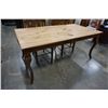 Image 2 : RUSTIC WOOD DINING TABLE AND 2 CHAIRS