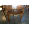 Image 4 : 2 ROUND WOOD ENDTABLES