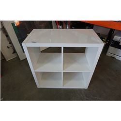 WHITE CUBICLE SHELF