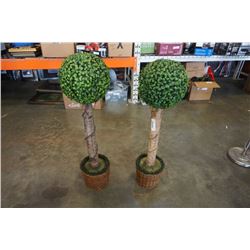 2 artificial 38" trees