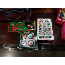 3 VINTAGE ORNAMENT SETS