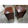 Image 11 : 2 MODERN 2 DRAWER NIGHTSTANDS
