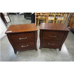 2 MODERN 2 DRAWER NIGHTSTANDS