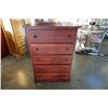 Image 1 : PINE 5 DRAWER WARDROBE