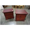Image 13 : PAIR OF PINE 2 DRAWER NIGHTSTANDS