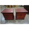 Image 1 : PAIR OF PINE 2 DRAWER NIGHTSTANDS