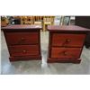 Image 2 : PAIR OF PINE 2 DRAWER NIGHTSTANDS