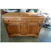 Image 1 : 2 DRAWER WOOD SERVER