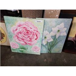 2 signed oil on canvas
