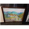 Image 1 : Framed oil on board signed EM