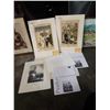 Image 1 : Lot of unframed prints