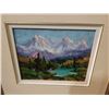 Image 2 : Signed oil on canvas "golden ears" colton