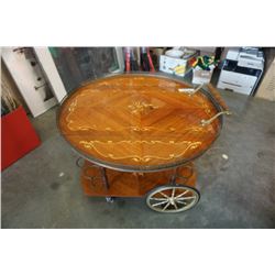 VINTAGE DROP SIDE TEA CART