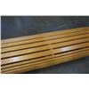 Image 6 : HAND CRAFTED WOOD BENCH - FOR OLYMPICS BURL ENDS - RETAIL $5000