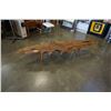 Image 8 : 6FT LONG WOOD SLAB COFFEE TABLE