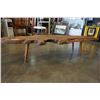 Image 9 : 6FT LONG WOOD SLAB COFFEE TABLE