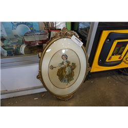 Vintage framed needlepoint